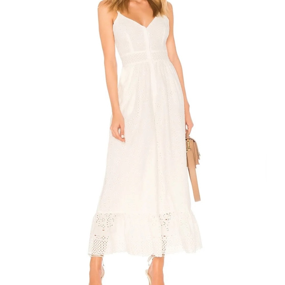 Love Shack Fancy Edeline eyelet jumpsuit size 4
